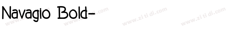 Navagio Bold字体转换